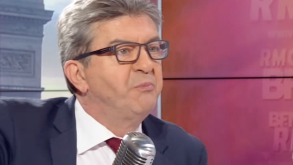 Jean-Luc Mélenchon enragé au micro de Jean-Jacques Bourdin.