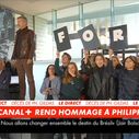 Antoine de Caunes et les salariés de Canal+ rendent hommage à Philippe Gildas sur CNews