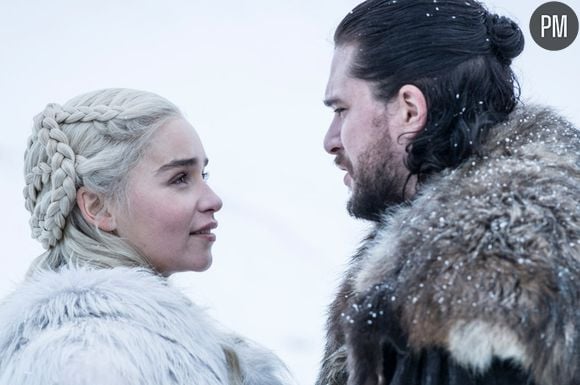 Emilia Clarke et Kit Harington dans la saison 8 de "Game of Thrones"