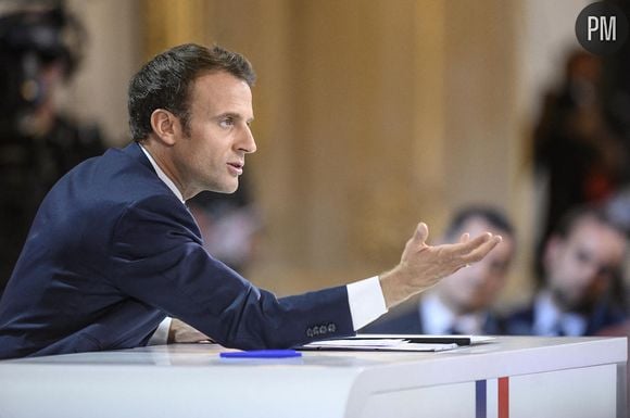 Emmanuel Macron à l'Elysée le 25 avril 2019