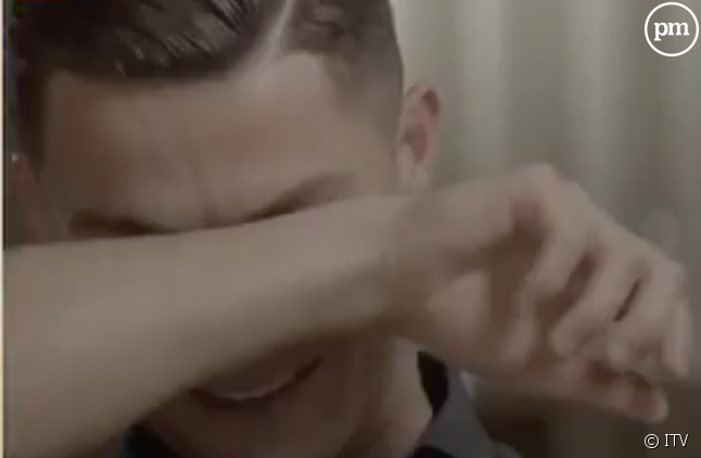 Cristiano Ronaldo en larmes.
