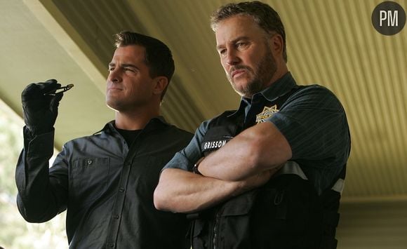 William Petersen et George Eads dans "Les Experts"