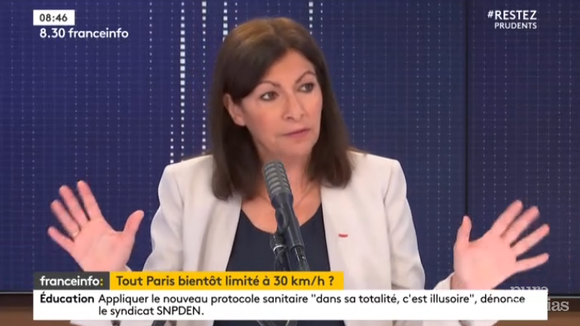 franceinfo: : Anne Hidalgo brusquement interrompue par un bug technique