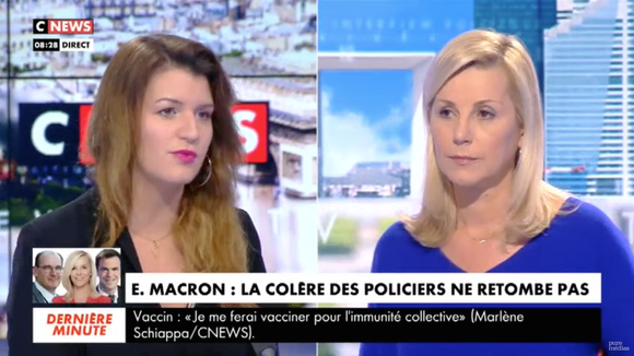 Marlène Schiappa remercie Laurence Ferrari sur CNews.