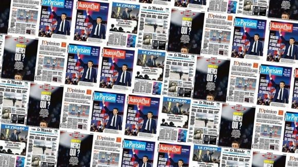 "Merci qui ?", "Tout reste à faire", "Soulagement" : Les Unes de la presse après la réélection d'Emmanuel Macron