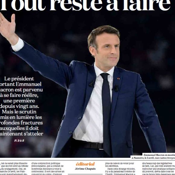 La Une de "La croix".