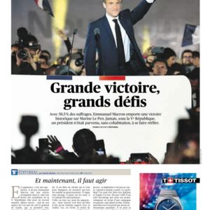 La Une du "Figaro" du 25 avril 2022.