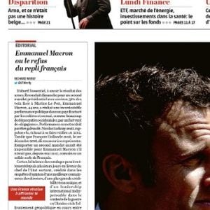 La Une du 25 avril 2022 du quotidien suisse "Le Temps".