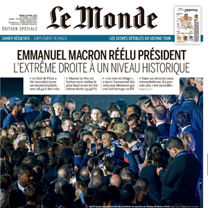 La Une du "Monde"