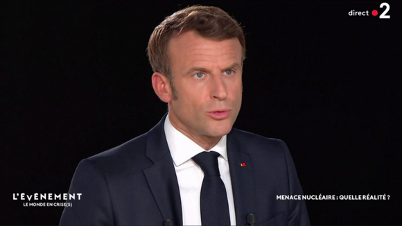 Extrait de "L'événement" avec Emmanuel Macron sur France 2