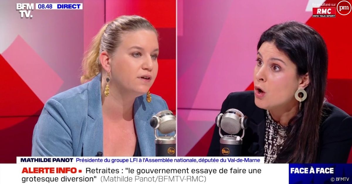 "Ce serait bien de ne pas le dire dans l'interview" : Mathilde Panot épinglée par Apolline de Malherbe sur RMC