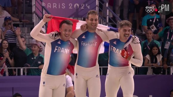 Le triplé français (Joris Daudet, Sylvain André et Romain Mahieu) sacré au BMX