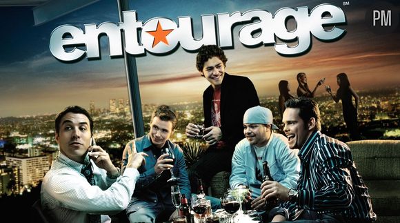 Affiche promotionnelle pour la saison 8 de la série "Entourage"