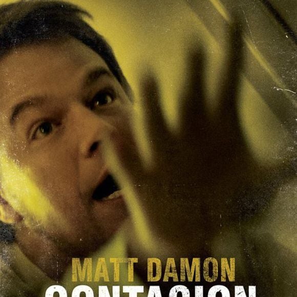 Matt Damon sur une affiche promotionnelle de "Contagion"