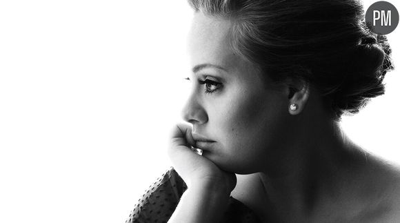 Adele sur la pochette du single "Someone Like You"