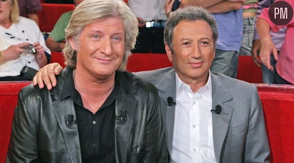 Michel Drucker et Patrick Sébastien, en 2005.