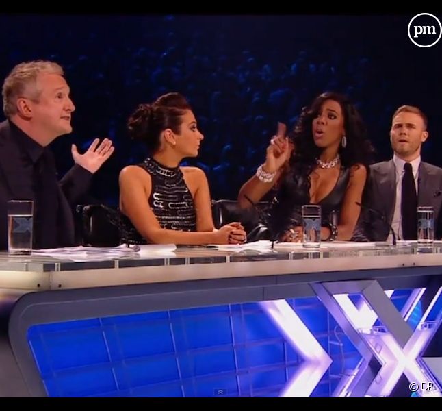 Louis Walsh, Tulisa, Kelly Rowland et Gary Barlow dans "The X Factor"