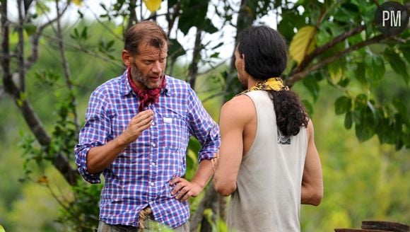 Olivier et Teheiura dans "Koh-Lanta"