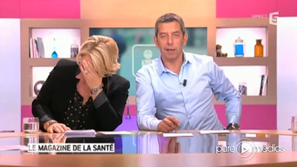 Fou rire dans "Le magazine de la santé" sur France 5.