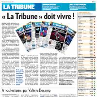 Les salariés de "La Tribune" lancent un appel pour la survie du titre