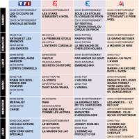 Tous les programmes de la télé du 24 au 30 décembre