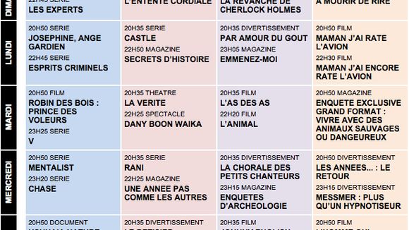Tous les programmes de la télé du 24 au 30 décembre