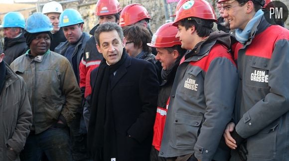 Nicolas Sarkozy à Mennecy le 2 février 2012