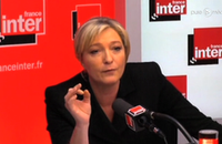 Marine Le Pen et Patrick Cohen sur France Inter.