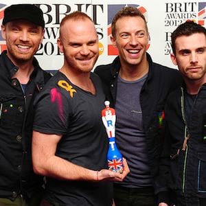 Coldplay sur le tapis rouge des Brit Awards 2012