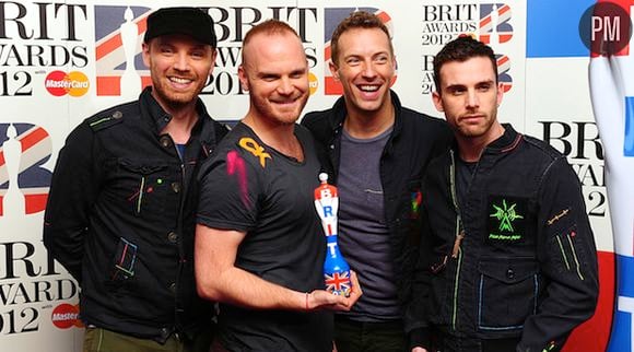 Coldplay sur le tapis rouge des Brit Awards 2012