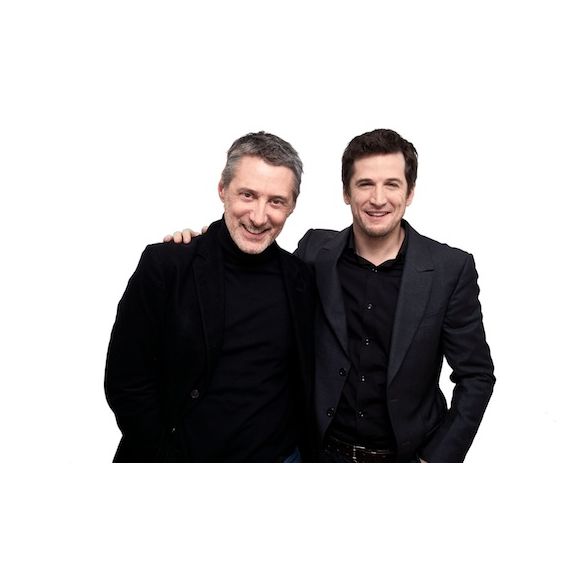 Antoine de Caunes, Maître de Cérémonie des César, et Guillaume Canet, Président du jury