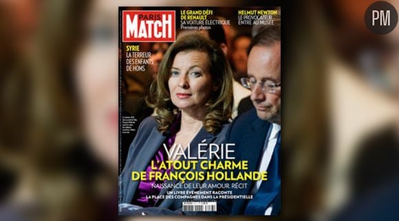 Valérie Trierweiler, compagne de François Hollande, à la Une de Paris Match.