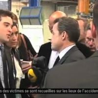 Nicolas Sarkozy traite un journaliste de "couillon"