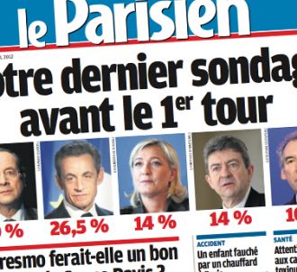 Le Parisien/Aujourd'hui en France daté du 20 avril 2012.