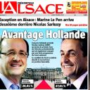 La Une de L'Alsace du 23 avril 2012.