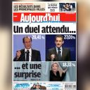 La Une Du Parisien/Aujourd'hui en France du 23 avril 2012.