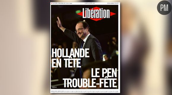 La Une de Libération du 23 avril 2012.