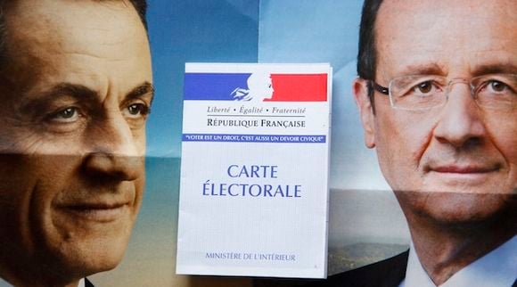 Les affiches de Nicolas Sarkozy et François Hollande