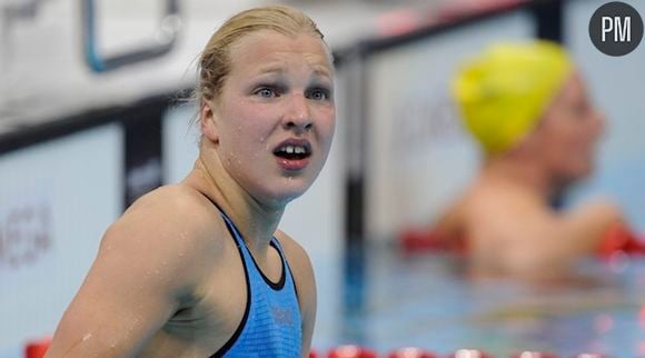 La Lithuanienne Rita Meilutyte aux Jeux Olympiques 2012