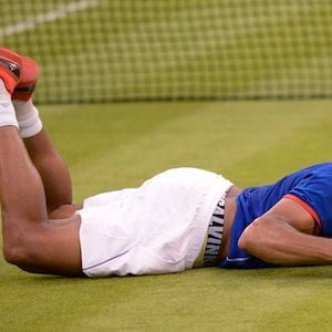 Le tennisman français Jo-Wilfried Tsonga aux Jeux Olympiques 2012.