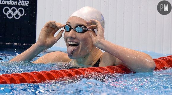 La Française Camille Muffat aux Jeux Olympiques 2012