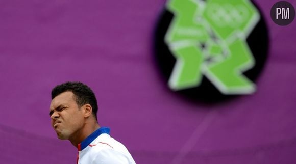 Le tennisman français Jo-Wilfried Tsonga aux Jeux Olympiques 2012.