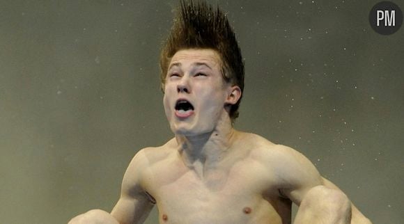 Le Britannique Jack Laugher aux Jeux Olympiques de Londres 2012