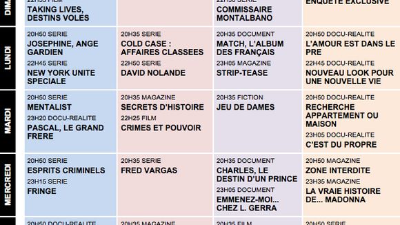 Tous les programmes de la télé du 25 au 31 août 2012