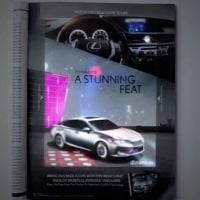 Une publicité Lexus s'anime grâce à une tablette