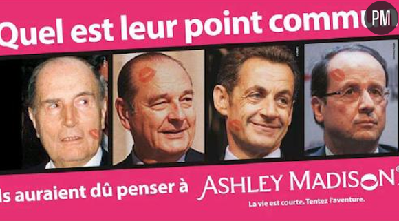 Publicité provoc' pour le lancement en France de Ashley Madison