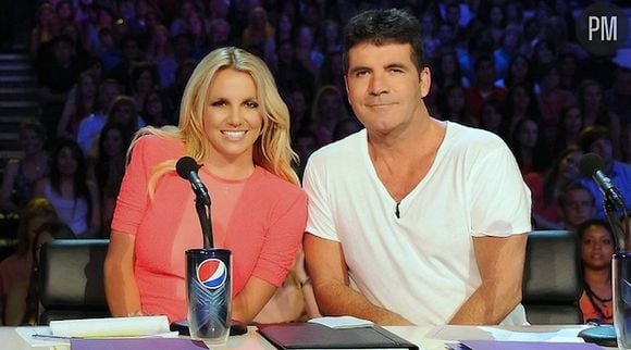 Britney Spears et Simon Cowell lors des auditions de "The X Factor"