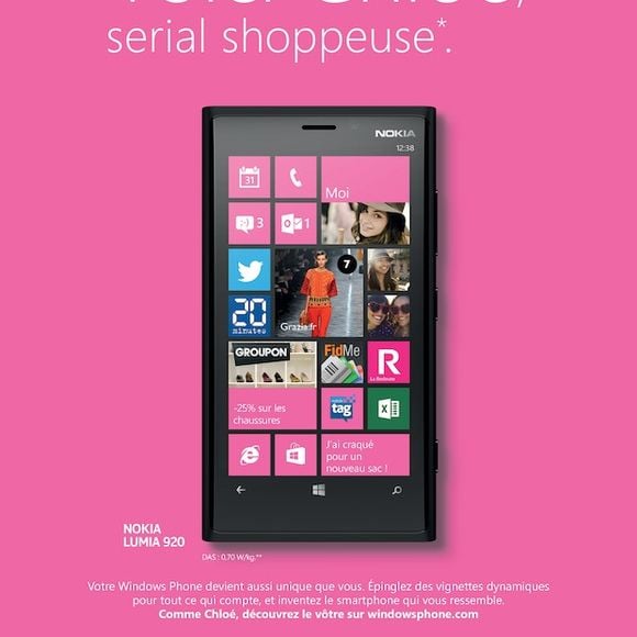 Publicité Windows 8