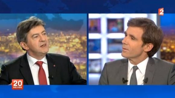 Jean-Luc Mélenchon prend David Pujadas à partie sur son patrimoine