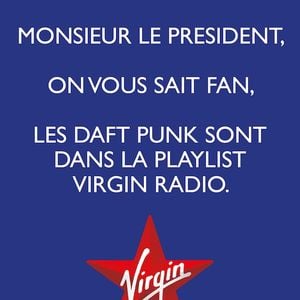 Virgin Radio fait sa publicité sur la liaison Hollande/Gayet